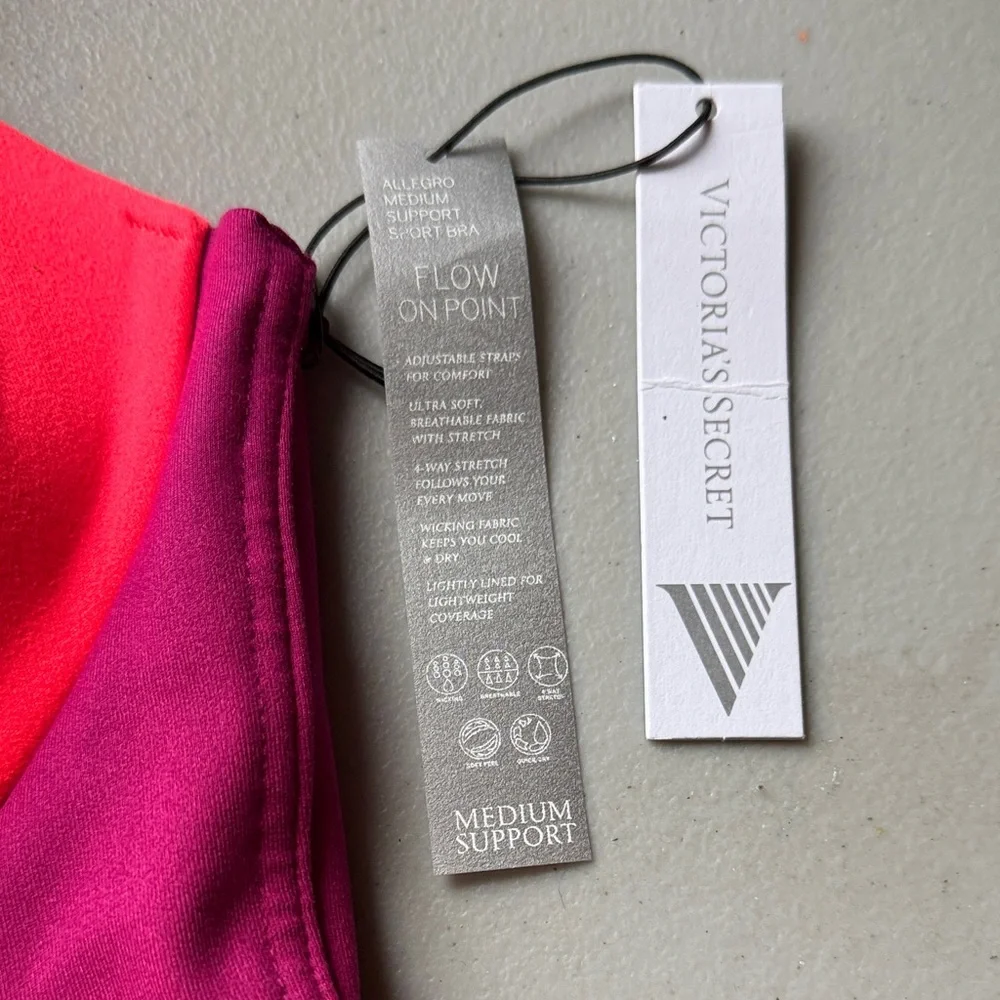 Victoria's Secret Pink and Red Sports Bra Duo - Picture 2 of 3